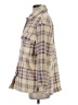 Industry 100% Polyester Plaid Brown Coat Size S - photo 5
