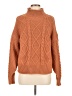 Unbranded 100% Acrylic Orange Brown Turtleneck Sweater Size M - photo 1