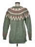 Molly Bracken Chevron-herringbone Green Pullover Sweater Size M - photo 2