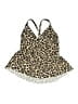 Assorted Brands Animal Print Gold Brown Swimsuit Top Size L - photo 1