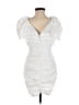 PrettyLittleThing 100% Polyester White Cocktail Dress Size 2 - photo 2