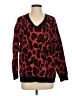Apt. 9 Animal Print Red Pullover Sweater Size S - photo 1