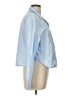 Old Navy Color Block Blue Long Sleeve Blouse Size L - photo 4