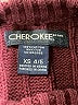 Cherokee 100% Cotton Solid Burgundy Pullover Sweater Size 4 - 5 - photo 3