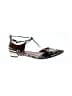 Aquazzura 100% Leather Graphic Brown Black Flats Size EU 36 1/2 - photo 1