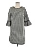 Max Studio Houndstooth Gray Casual Dress Size M - photo 1
