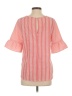 Pure & Good 100% Polyester Pink 3/4 Sleeve Blouse Size S - photo 2