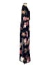 Just Fab 100% Polyester Floral Blue Cocktail Dress Size XS - photo 4