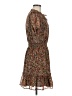 CeCe 100% Polyester Paisley Brown Casual Dress Size M - photo 4