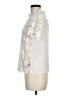 Who What Wear 100% Polyester Ivory Short Sleeve Blouse Size M - photo 5