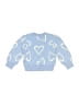 Baby Gap 100% Cotton Hearts Blue Pullover Sweater Size 2years - photo 2