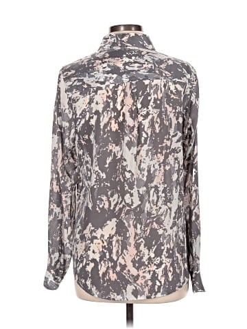 Piperlime Long Sleeve Silk Top (view 2)
