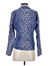 Carlisle 100% Silk Blue Long Sleeve Silk Top Size 2 - photo 2