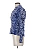 Carlisle 100% Silk Blue Long Sleeve Silk Top Size 2 - photo 5
