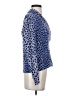 Carlisle 100% Silk Blue Long Sleeve Silk Top Size 2 - photo 4
