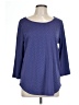 Xersion 100% Polyester Chevron-herringbone Purple 3/4 Sleeve T-Shirt Size L - photo 1
