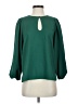 J.Crew 100% Polyester Green 3/4 Sleeve Blouse Size XS - photo 1