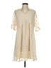 Unbranded 100% Polyester Ivory Tan Casual Dress Size S - photo 1