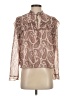 Wilfred 100% Polyester Paisley Brown Long Sleeve Blouse Size XS - photo 1