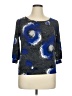 Assorted Brands Blue 3/4 Sleeve Top Size 0X - photo 1