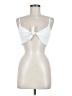 Polly 100% Polyester White Tank Top Size 8 - photo 1