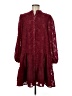 Unbranded 100% Polyester Burgundy Casual Dress Size M - photo 1