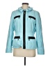 Doncaster Collection 100% Polyester Color Block Teal Blue Jacket Size 8 - photo 1