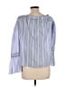 Worth New York Blue 3/4 Sleeve Blouse Size 0 - photo 2