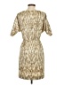 Ann Taylor Print Tan Casual Dress Size 0 - photo 2
