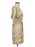 Ann Taylor Print Tan Casual Dress Size 0 - photo 4