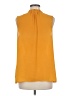 Rose + Olive 100% Polyester Yellow Sleeveless Blouse Size M - photo 2