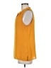 Rose + Olive 100% Polyester Yellow Sleeveless Blouse Size M - photo 5