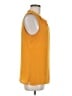 Rose + Olive 100% Polyester Yellow Sleeveless Blouse Size M - photo 4