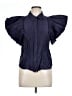 Aureta Studio Blue Short Sleeve Blouse Size L - photo 1