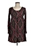 Bongo Argyle Burgundy Casual Dress Size M - photo 1