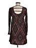 Bongo Argyle Burgundy Casual Dress Size M - photo 2