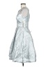 Eliza J Metallic Silver Cocktail Dress Size 6 - photo 5