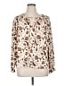 MELLODAY Ivory Long Sleeve Blouse Size XL - photo 1