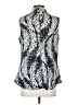 Apt. 9 100% Polyester Gray Black Sleeveless Blouse Size M - photo 2