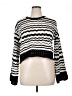 Laundry by Shelli Segal 100% Polyester Chevron-herringbone Marled Stripes Multi Color Black Pullover Sweater Size XL - photo 1