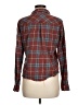 RVCA Plaid Burgundy Long Sleeve Button-Down Shirt Size M - photo 2