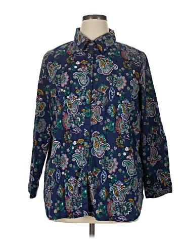Liz & Me Long Sleeve Button-Down Shirt (view 1)