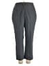 Impressions 100% Polyester Solid Gray Dress Pants Size 22 - photo 1