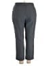 Impressions 100% Polyester Solid Gray Dress Pants Size 22 - photo 2