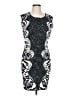 BCBGMAXAZRIA Graphic Black Cocktail Dress Size L - photo 1