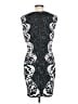 BCBGMAXAZRIA Graphic Black Cocktail Dress Size L - photo 2
