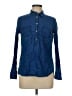 Merona 100% Cotton Blue Long Sleeve Button-Down Shirt Size M - photo 1