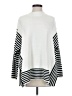Unbranded 100% Acrylic Stripes White Turtleneck Sweater Size M - photo 1