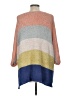 She + Sky Color Block Pink Pullover Sweater One size - photo 2