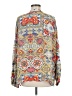 Athleta 100% Rayon Paisley Yellow Long Sleeve Blouse Size 6 (estimated) - photo 2